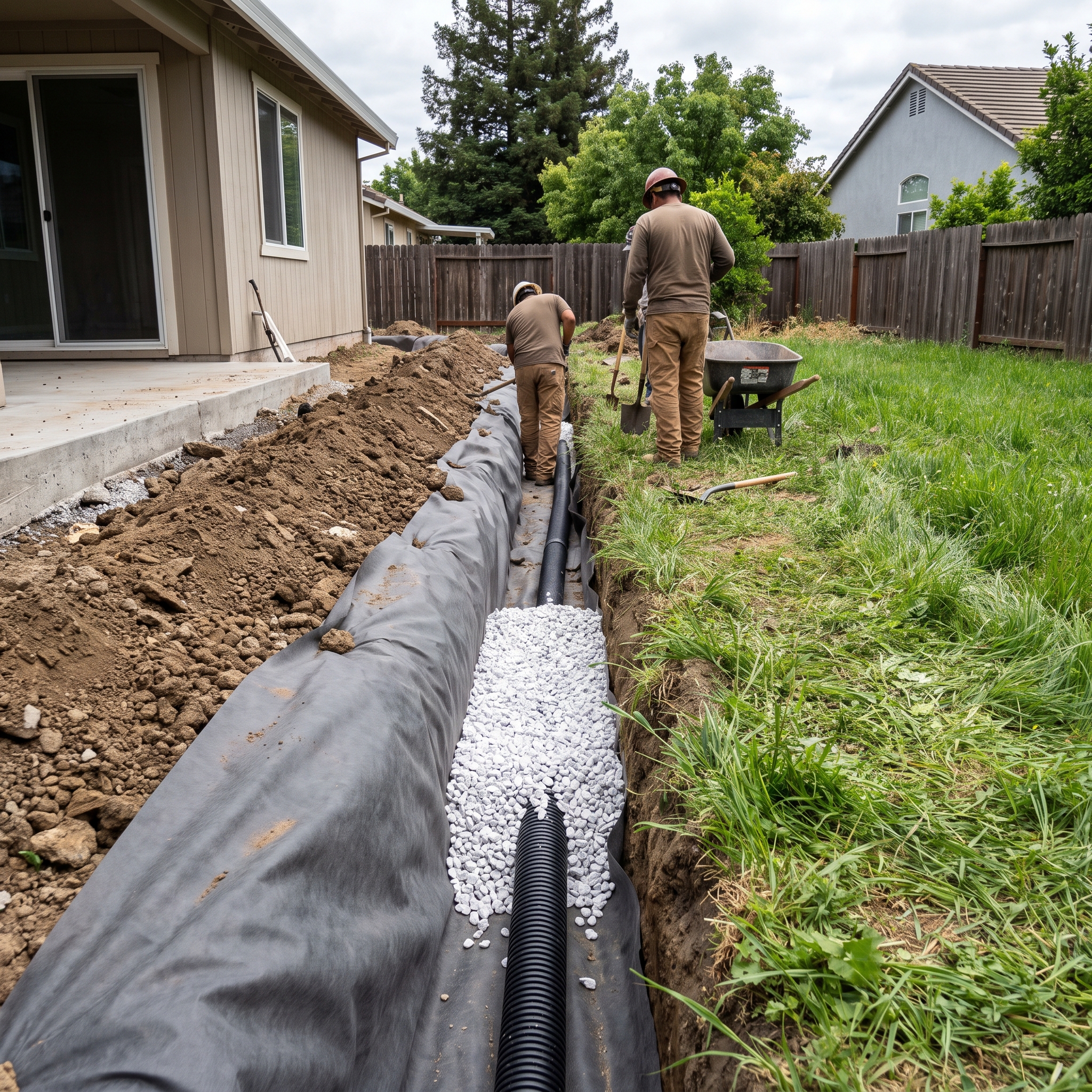 French Drains in Bay Area