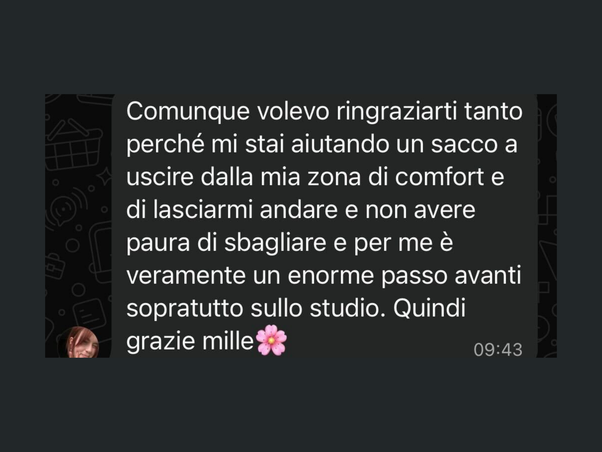 Feedback studente LangUnity su WhatsApp 15