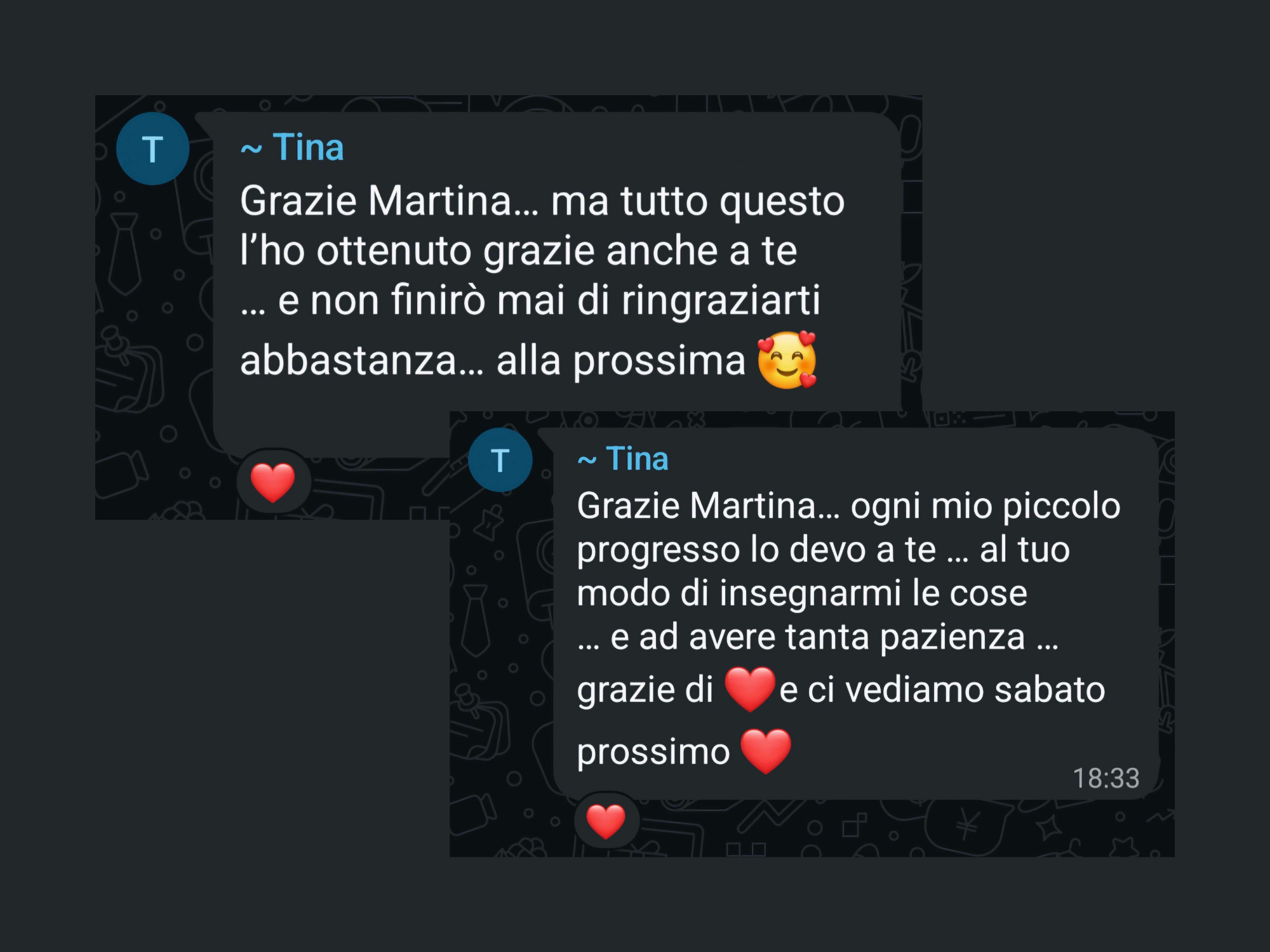 Feedback studente LangUnity su WhatsApp 2