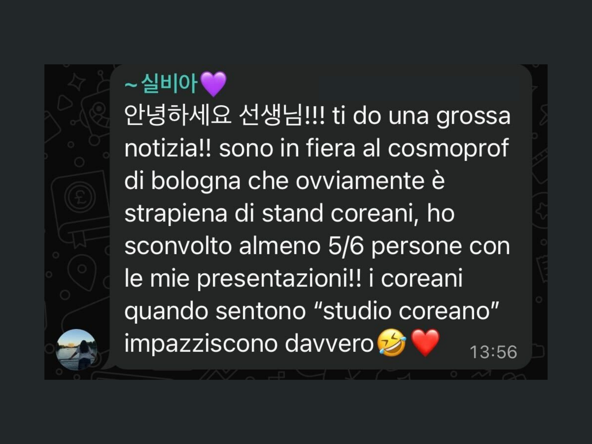 Feedback studente LangUnity su WhatsApp 19