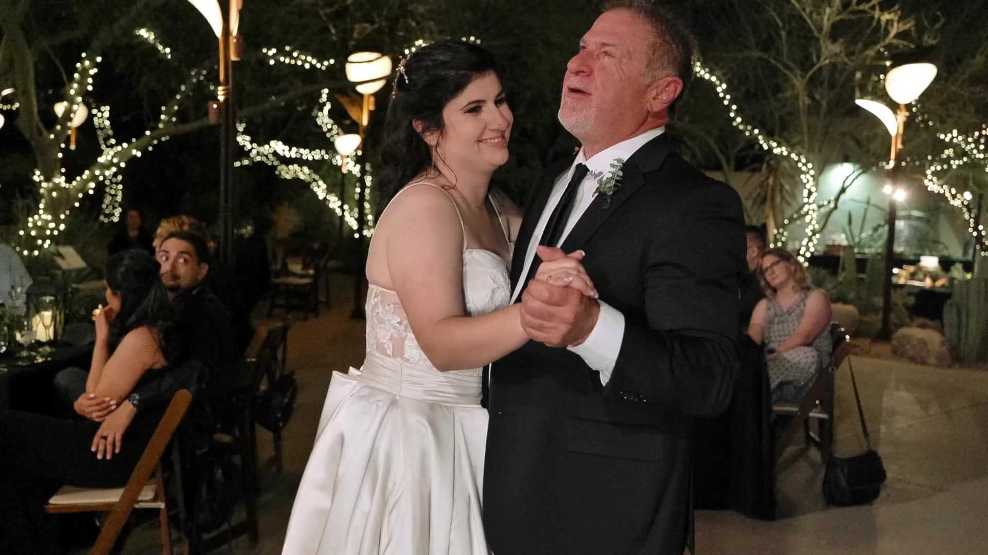 Intimate wedding ceremony in the desert
