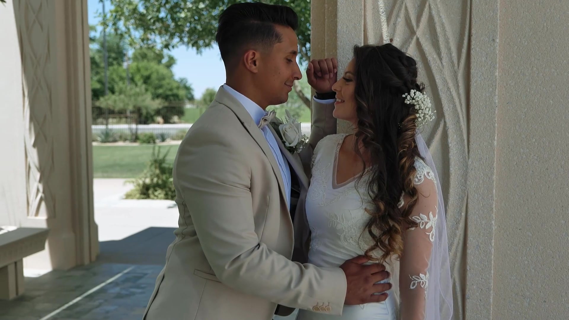 Sparkler exit at an Arizona wedding reception