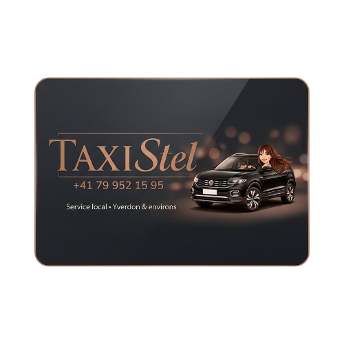 Véhicule premium TaxiStel pour vos trajets et réservations de taxi dans le Nord Vaudois et Yverdon