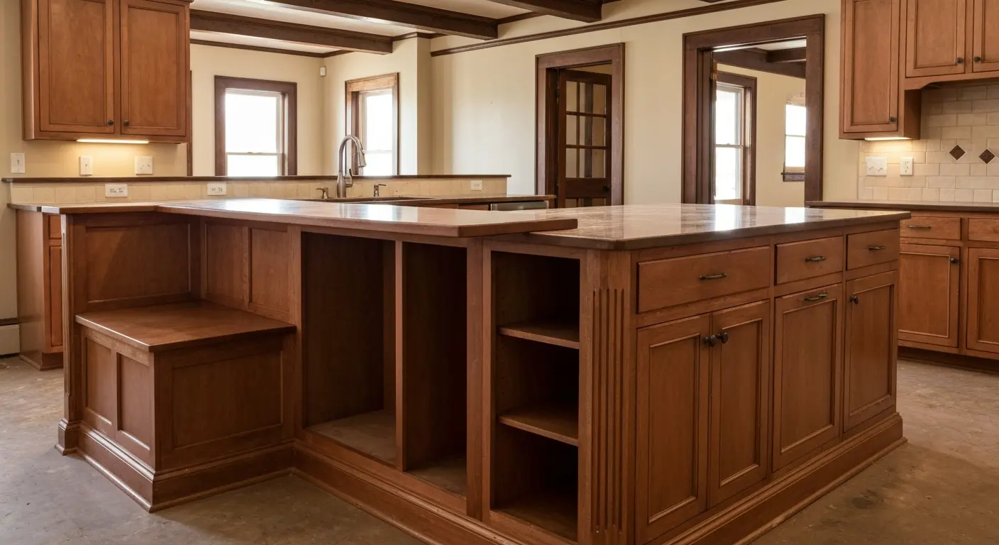 Kitchen island design and installation