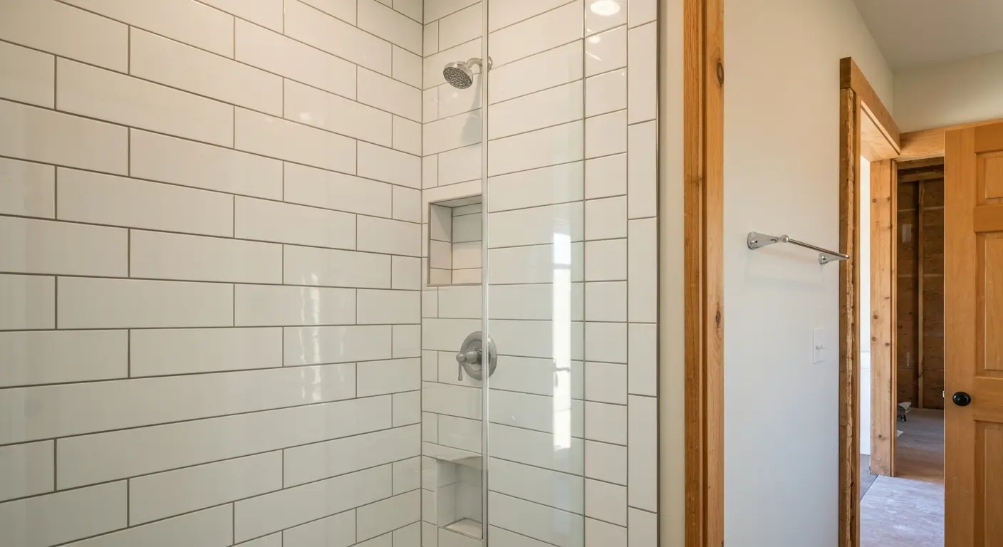 Tile shower installation