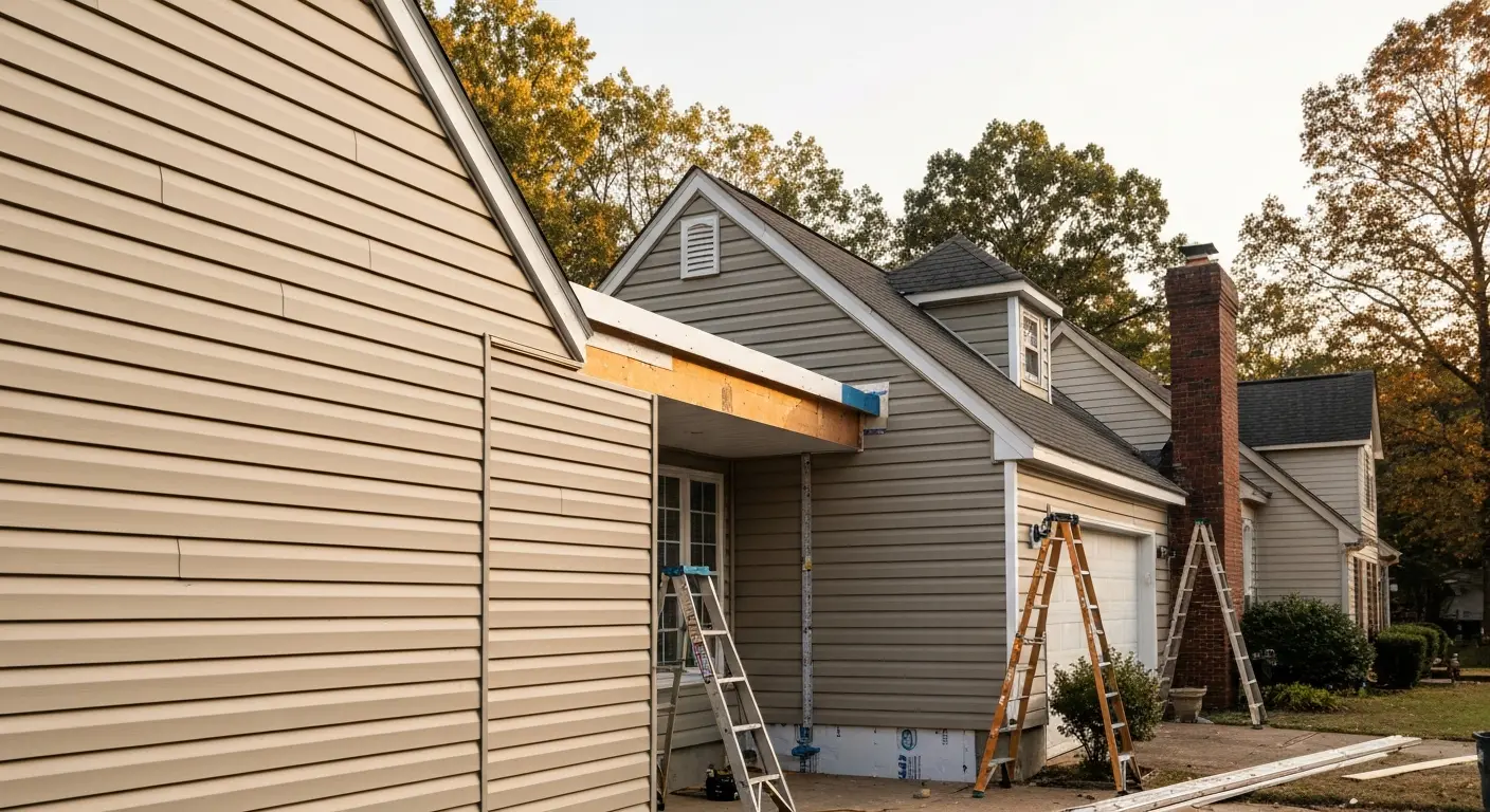 Siding replacement project