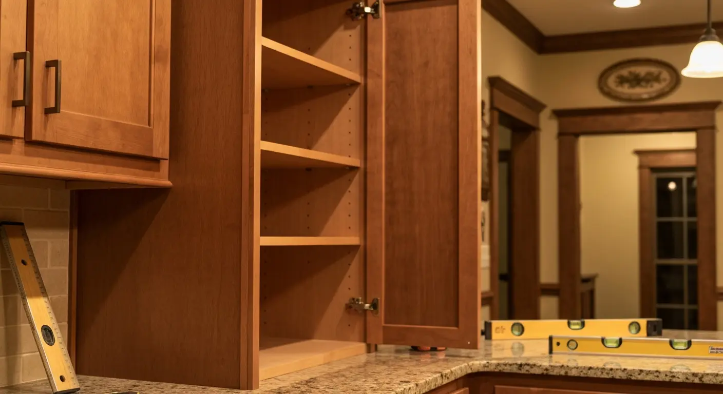Custom cabinet installation