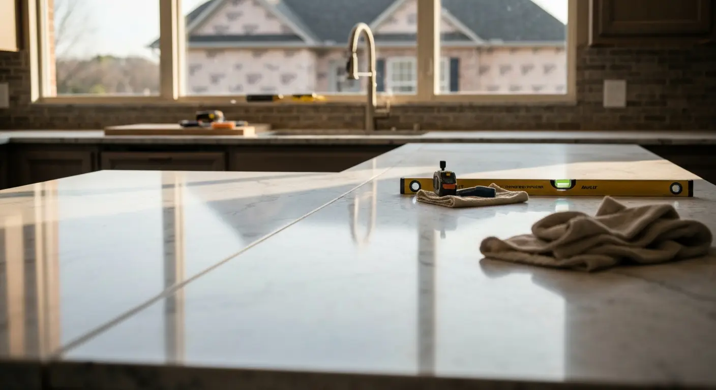 Custom countertop installation