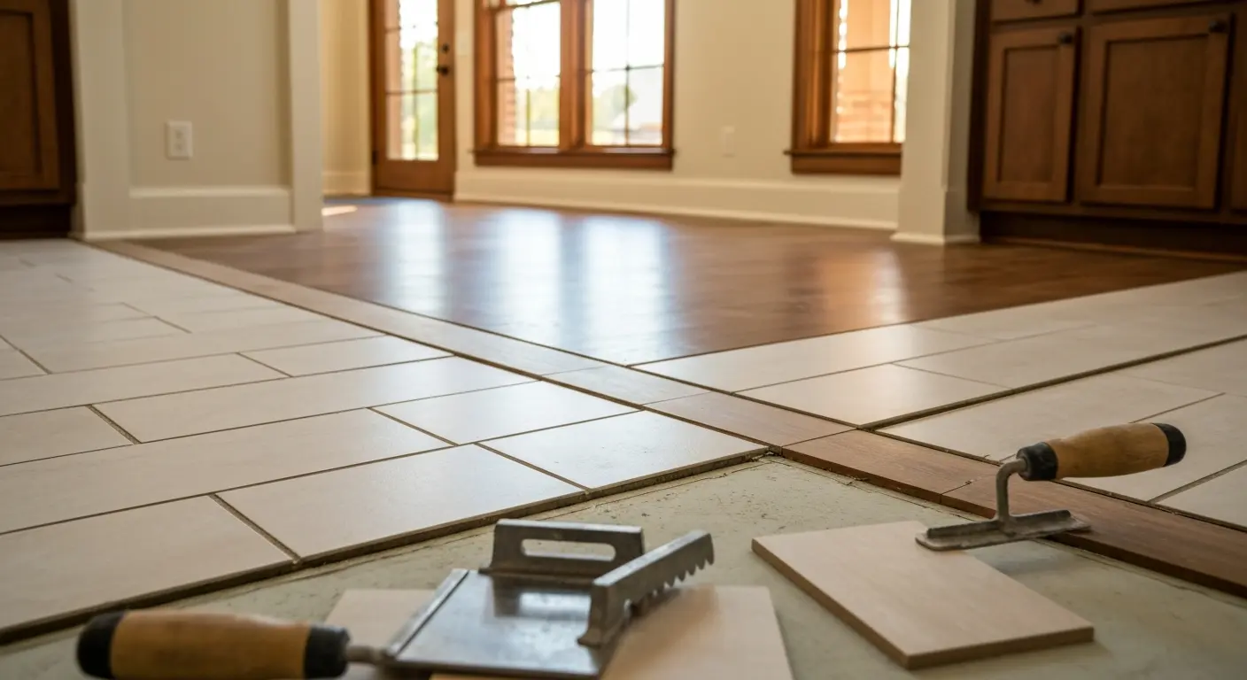 Kitchen flooring installation