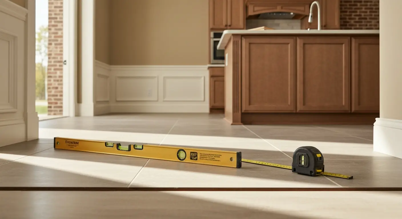 Kitchen flooring installation