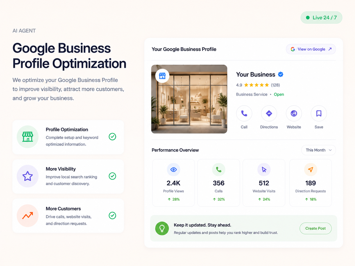Google Business Profile in local map results