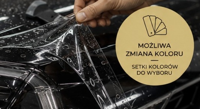 Aplikacja folii ochronnej PPF — możliwa zmiana koloru, setki kolorów do wyboru