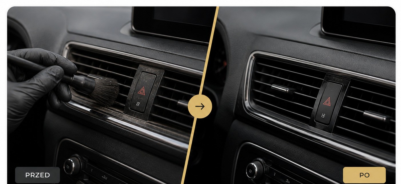 Detailing wnętrza — efekt przed i po