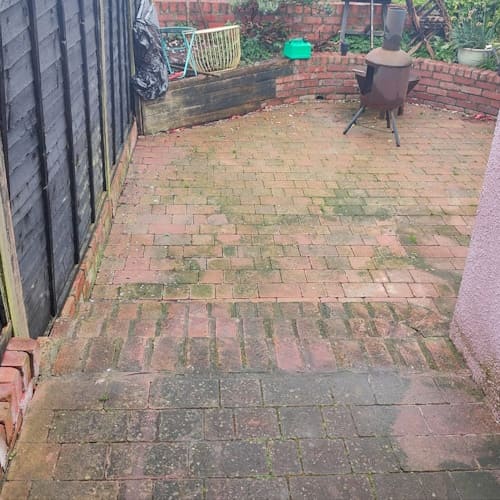 Before Patio Washing Crediton