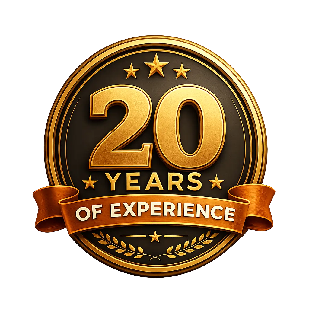 20 Years of Expertise Badge