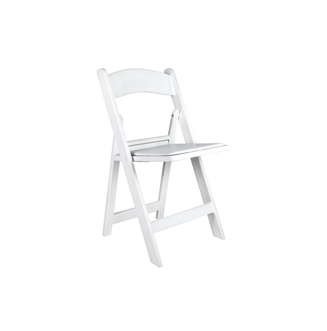 White Padded Resin Chair