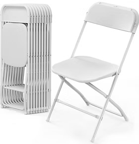 White Non-Padded Chair