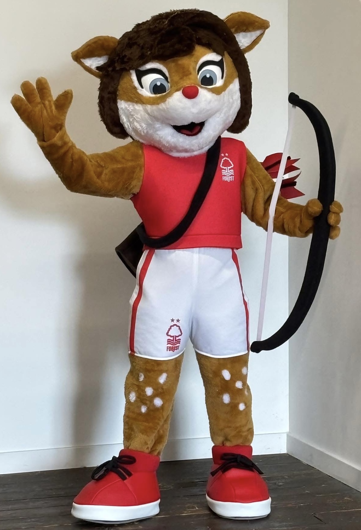 Marian, the new mascot for Nottingham Forest Women