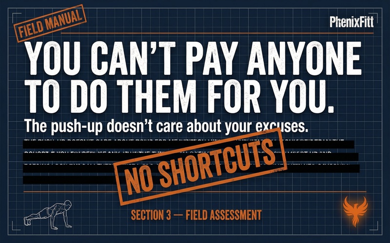 Push up, the ultimate exercise. 