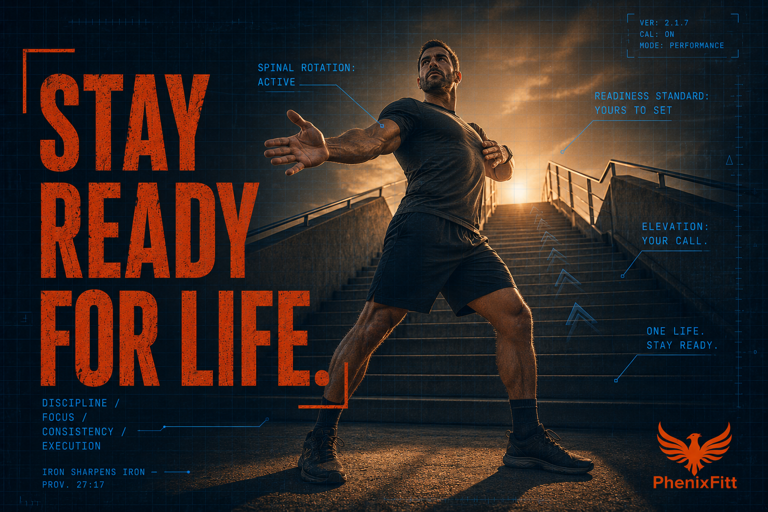 Athletic man performing the Nordic Hamstring Curl — eccentric hamstring strength training for injury prevention and lifelong mobility — PhenixFitt Stay Ready