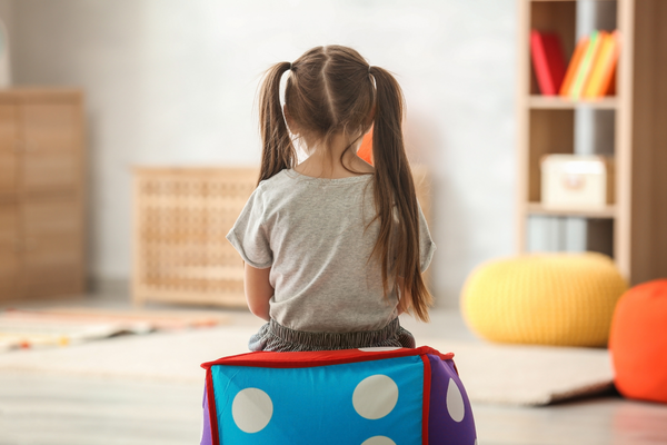 Child sitting alone