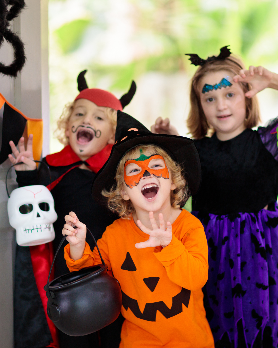 kids enjoying halloween kids enjoying halloween