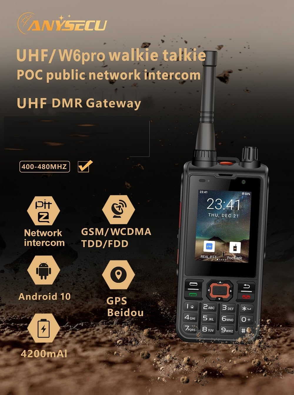 Anysecu W6 Pro brochure specifications