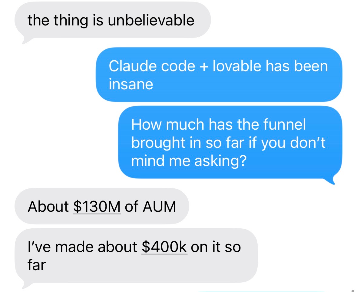 Insurance campaign: client-reported AUM and commissions