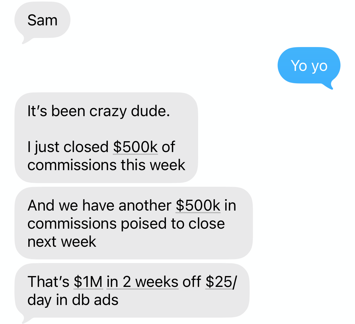 Client-reported commissions update