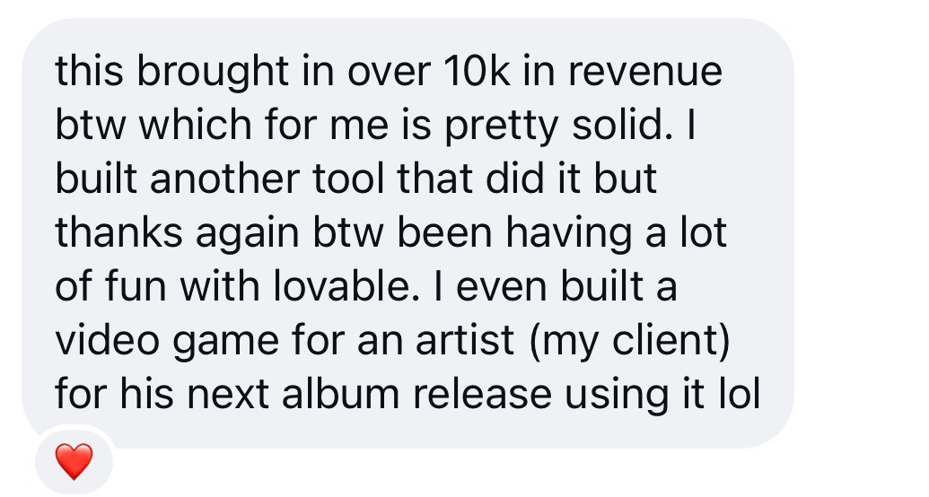 Client-reported tool revenue