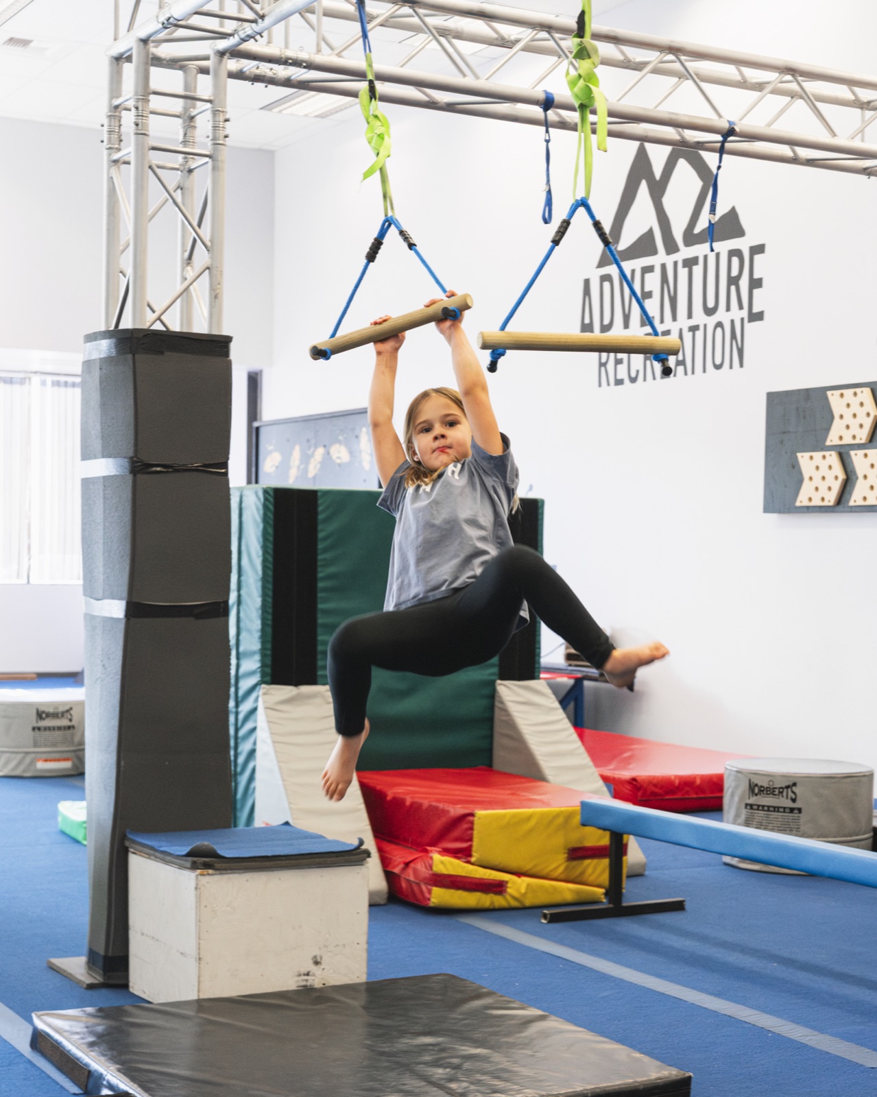 Adventure Rec campers mid-rotation