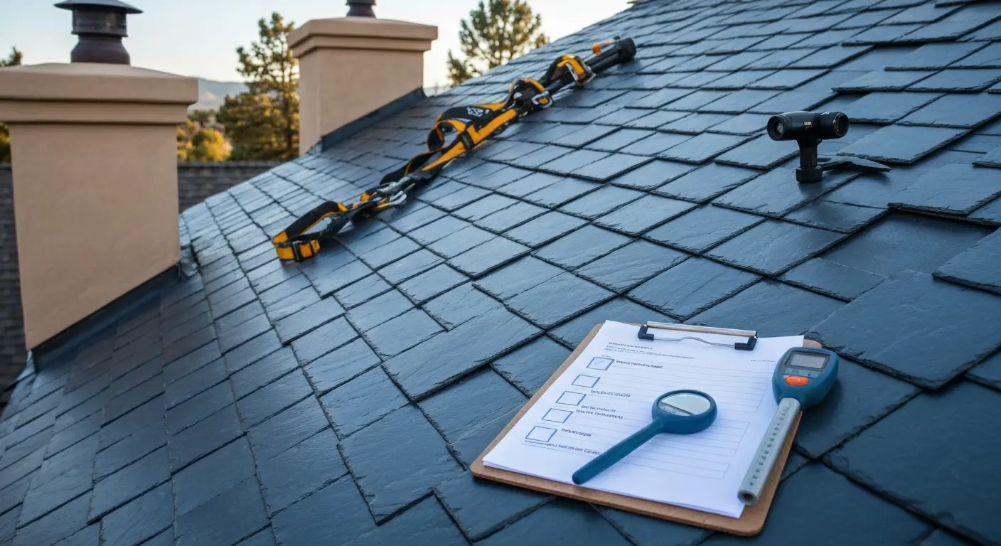 Slate roof inspection and maintenance