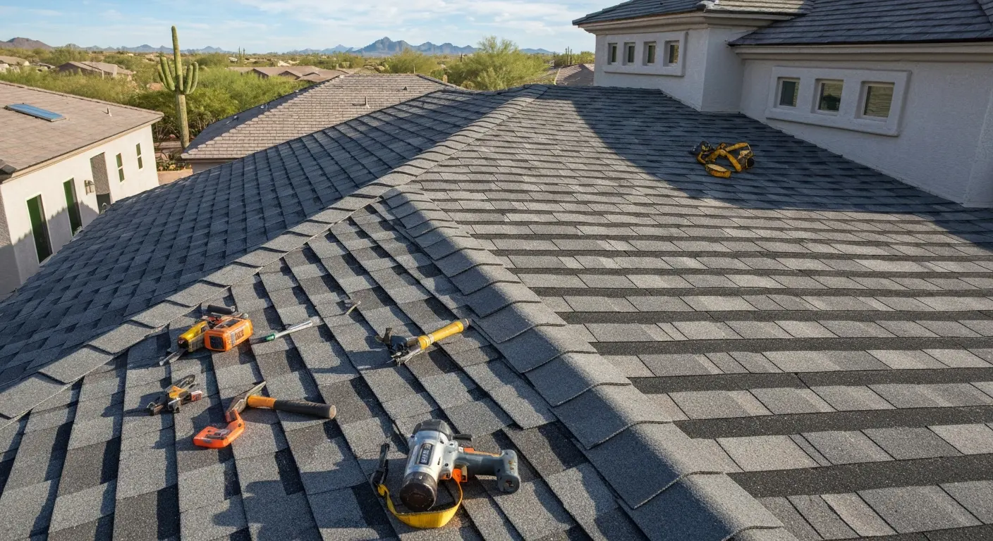 Residential roofing project