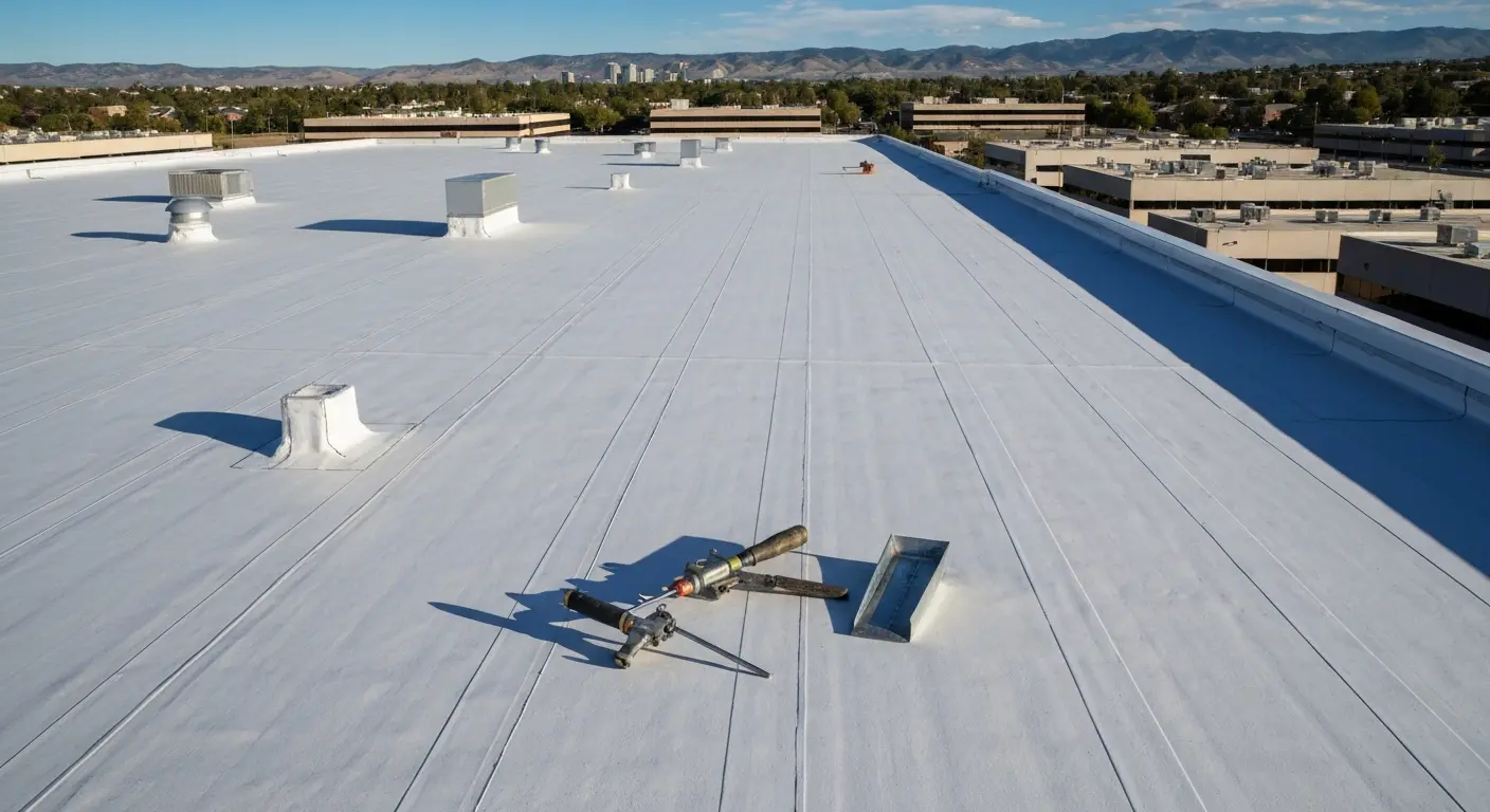 Commercial flat roof