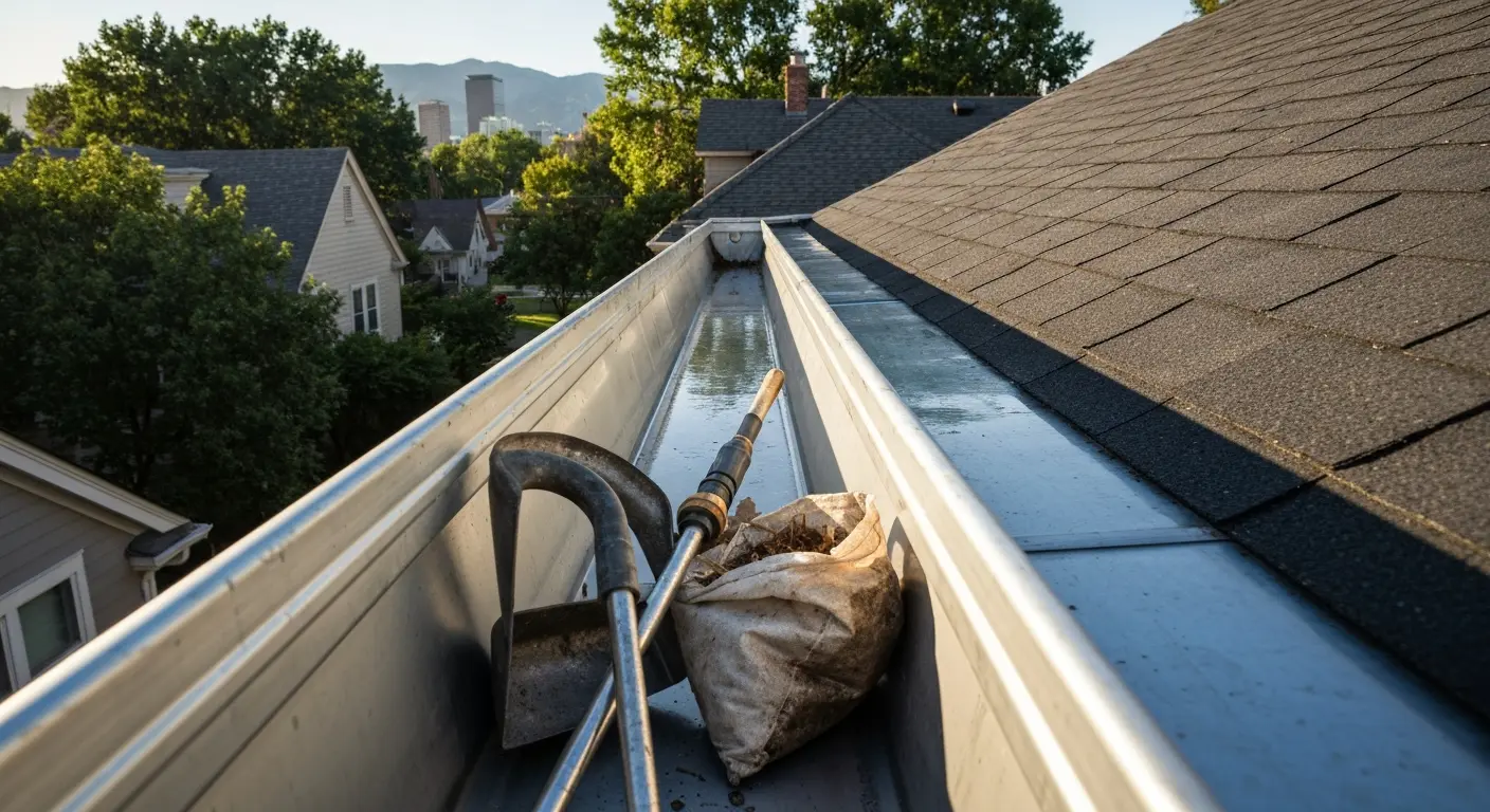 Gutter cleaning service