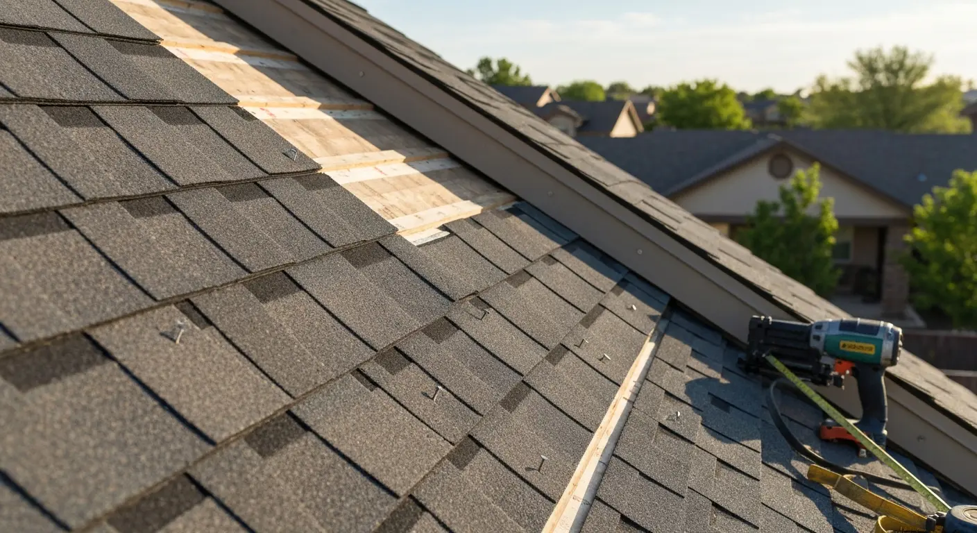 New roof installation
