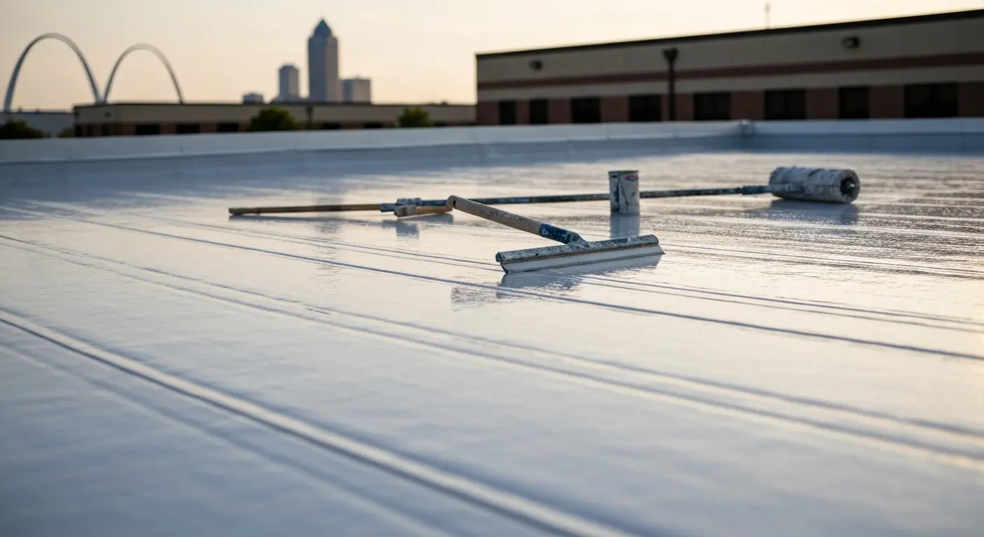 Commercial flat roof project