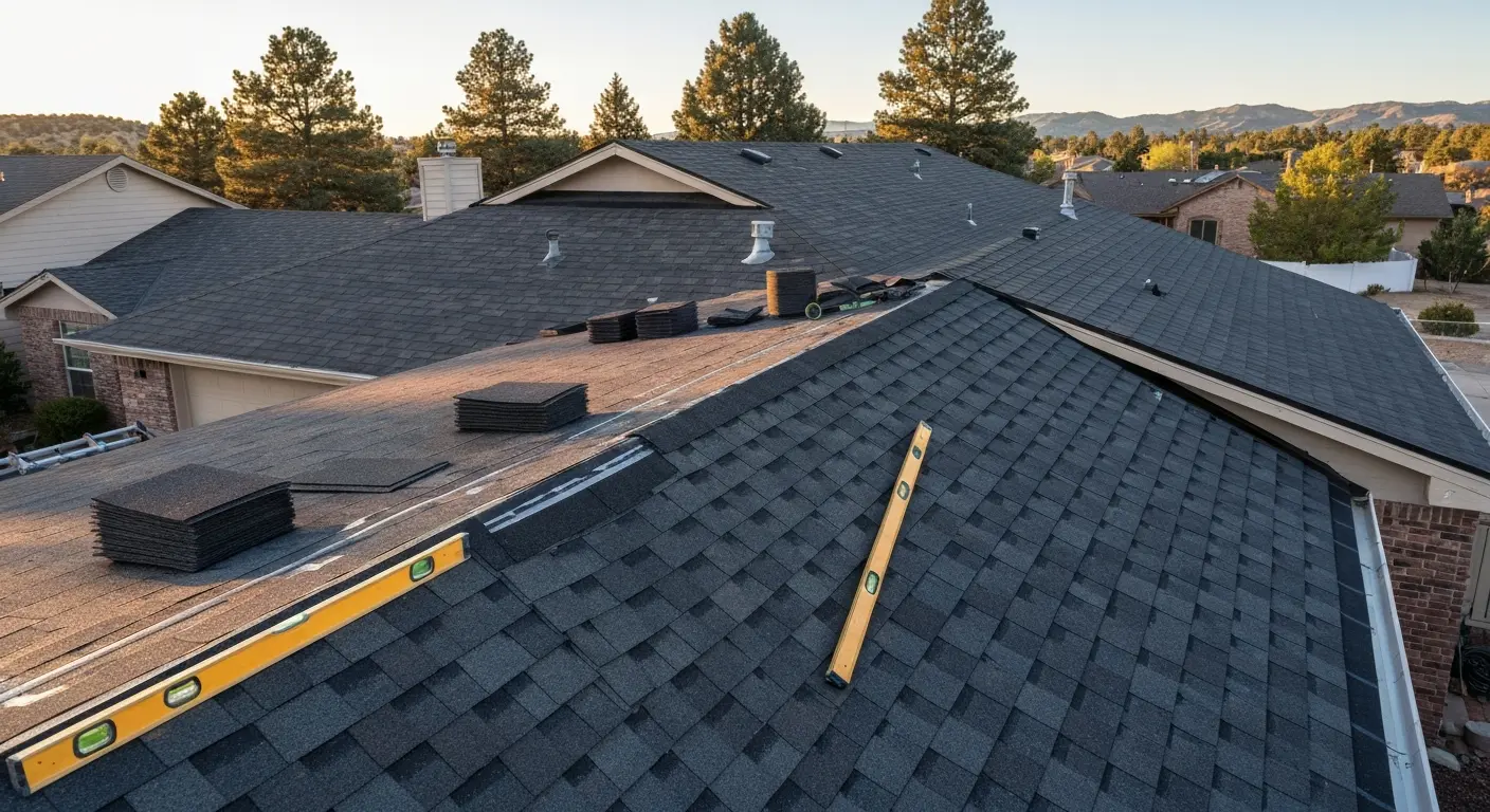 Roof replacement installation