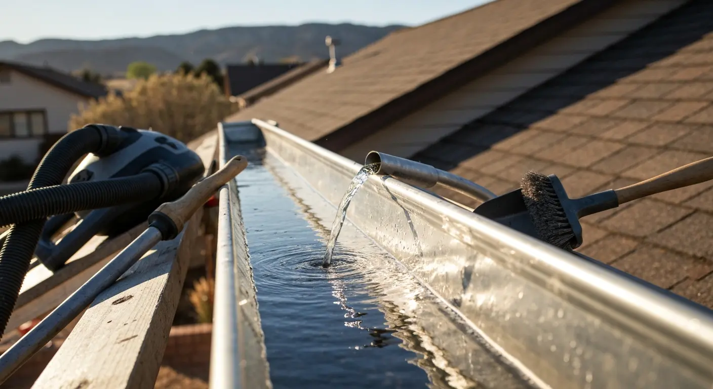 Professional gutter cleaning