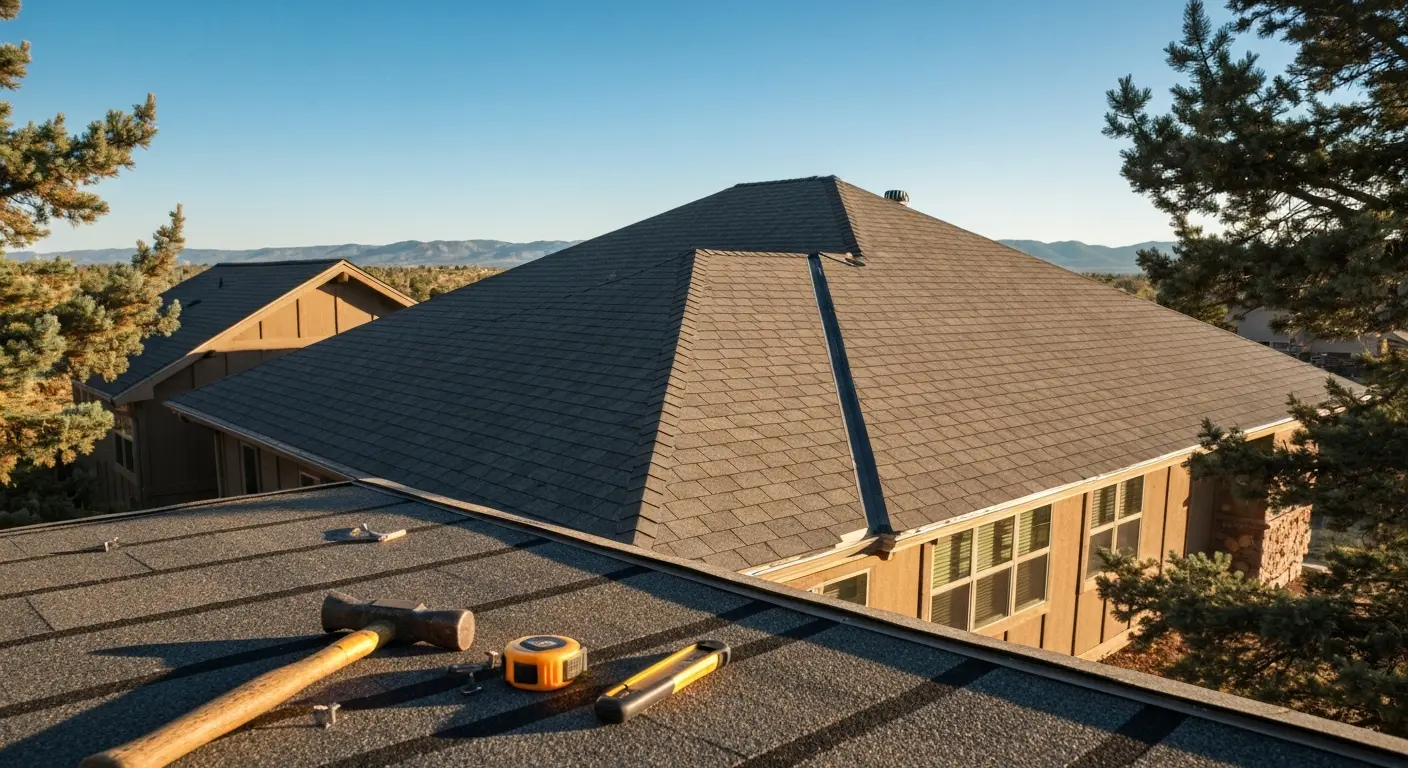 Residential roof installation