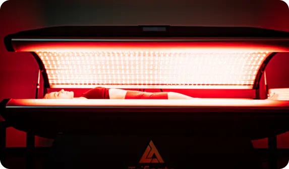 Red light body contouring bed