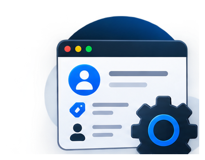 CRM setup and organization icon