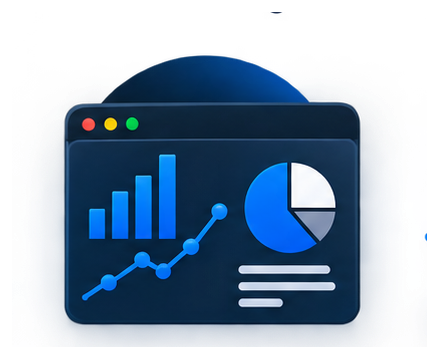 Reporting and analytics icon