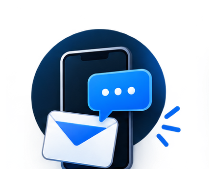 SMS and email marketing icon