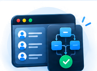 CRM and automation setup icon