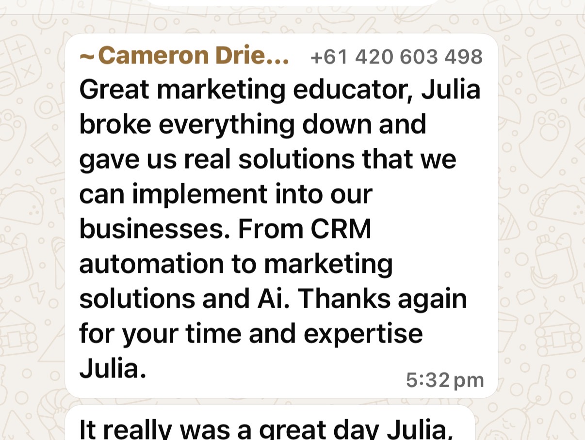 Camera testimonial