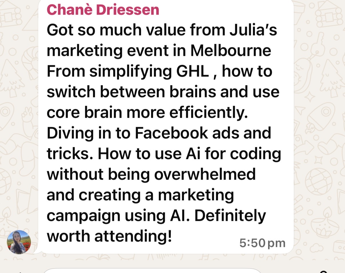 Chané testimonial