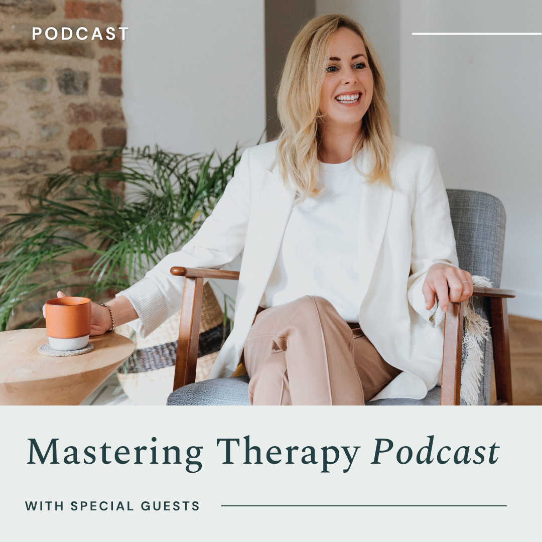 Mastering Therapy podcast artwork featuring Dr Natalie Stott