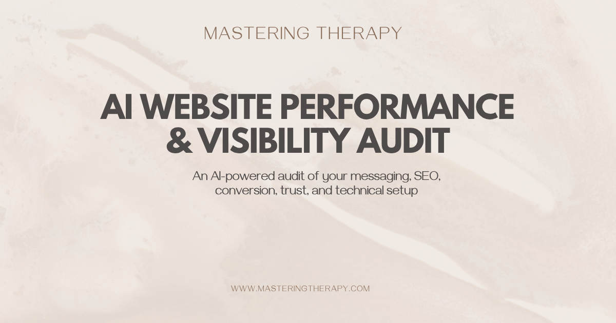 AI Website Performance and Visibility Audit cover