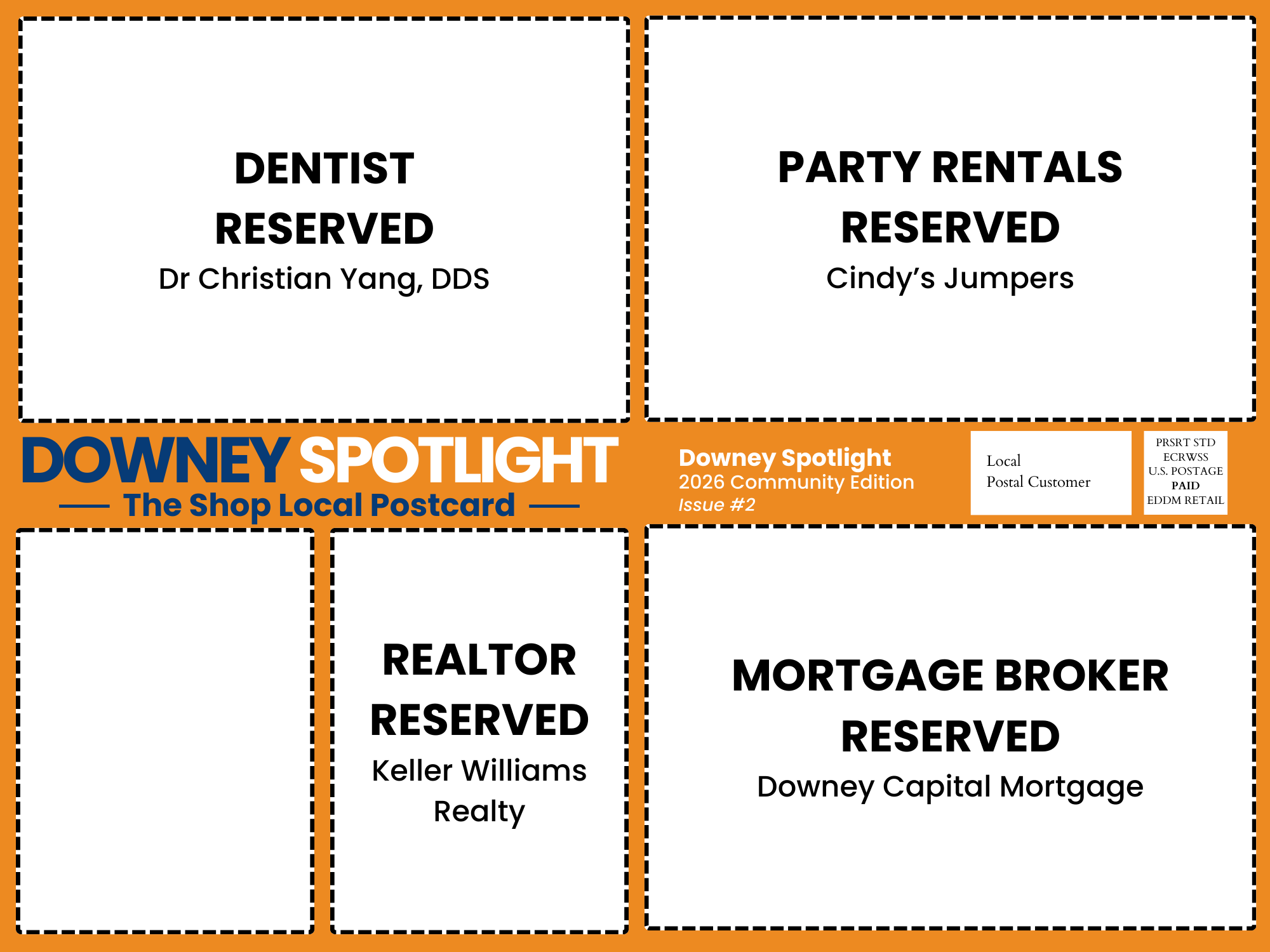 Downey Spotlight direct mail advertising sample